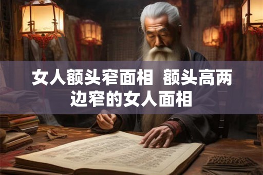 女人额头窄面相  额头高两边窄的女人面相