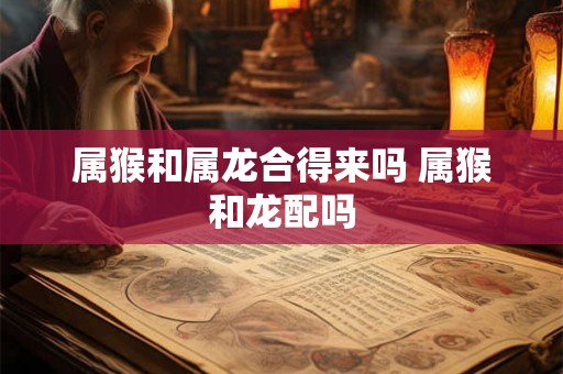 属猴和属龙合得来吗 属猴和龙配吗