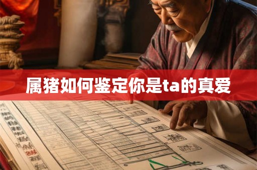 属猪如何鉴定你是ta的真爱