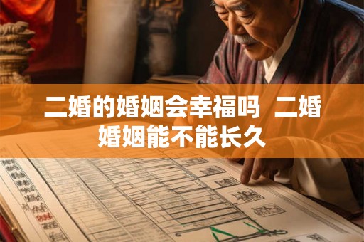二婚的婚姻会幸福吗  二婚婚姻能不能长久