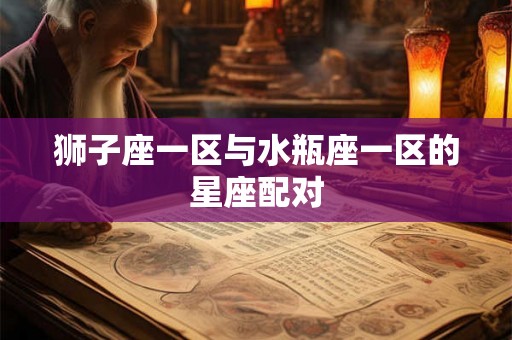 狮子座一区与水瓶座一区的星座配对