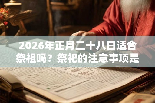 2026年正月二十八日适合祭祖吗？祭祀的注意事项是什么？