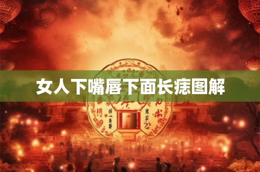 女人下嘴唇下面长痣图解