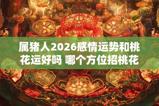 属猪人2026感情运势和桃花运好吗 哪个方位招桃花