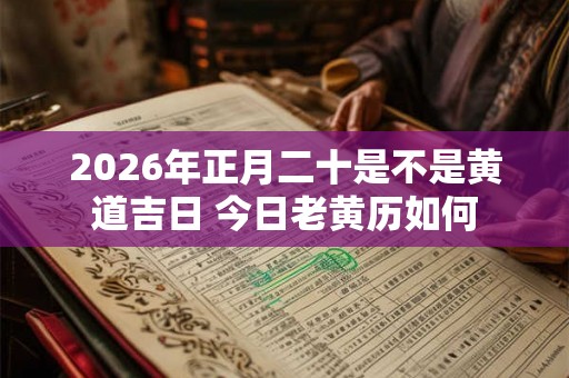 2026年正月二十是不是黄道吉日 今日老黄历如何 2026年正月二十是不是黄道吉日 今日老黄历如何
