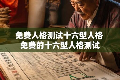 免费人格测试十六型人格 免费的十六型人格测试