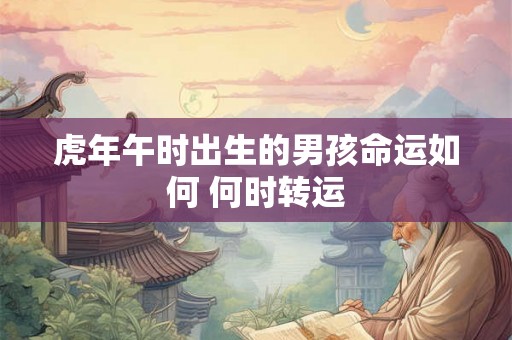 虎年午时出生的男孩命运如何 何时转运