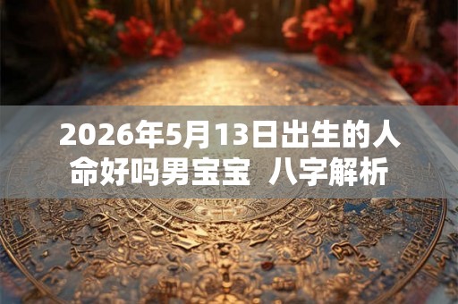 2026年5月13日出生的人命好吗男宝宝 八字解析 2026年5月13日出生的人命好吗男宝宝 八字解析