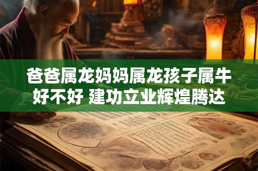 爸爸属龙妈妈属龙孩子属牛好不好 建功立业辉煌腾达 爸爸属龙妈妈属龙孩子属牛好不好 建功立业辉煌腾达