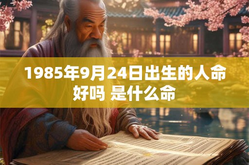 1985年9月24日出生的人命好吗 是什么命