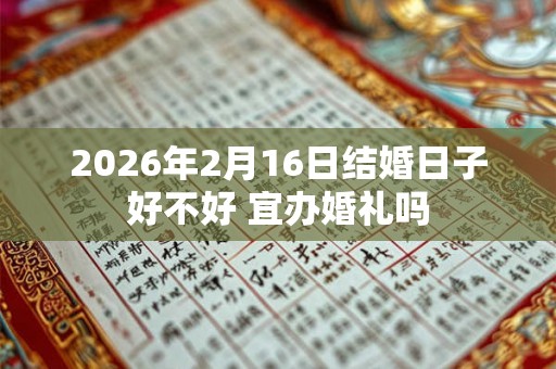 2026年2月16日结婚日子好不好 宜办婚礼吗 2026年2月16日结婚日子好不好 宜办婚礼吗