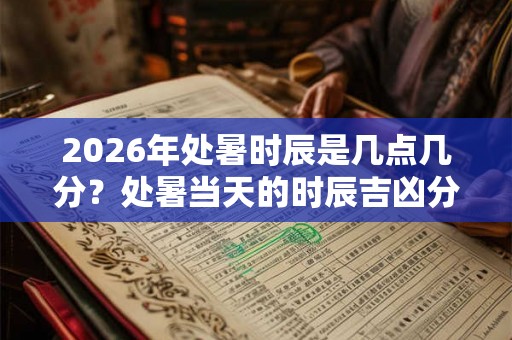 2026年处暑时辰是几点几分？处暑当天的时辰吉凶分析