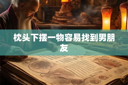 枕头下摆一物容易找到男朋友