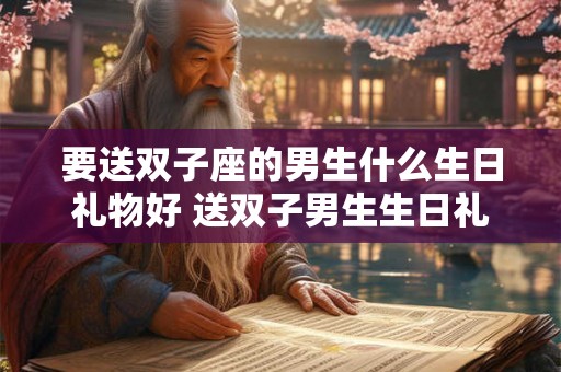 要送双子座的男生什么生日礼物好 送双子男生生日礼物