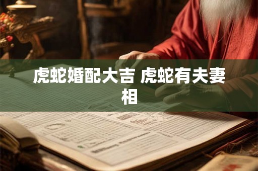 虎蛇婚配大吉 虎蛇有夫妻相 虎蛇婚配大吉 虎蛇有夫妻相
