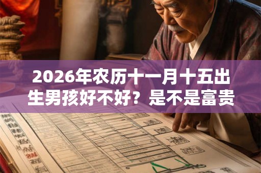 2026年农历十一月十五出生男孩好不好？是不是富贵命？