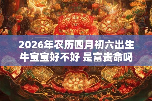 2026年农历四月初六出生牛宝宝好不好 是富贵命吗