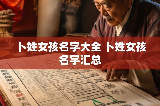 卜姓女孩名字大全 卜姓女孩名字汇总 卜姓女孩名字大全 卜姓女孩名字汇总