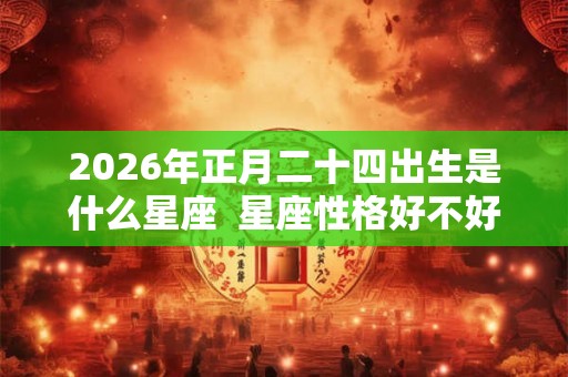 2026年正月二十四出生是什么星座  星座性格好不好