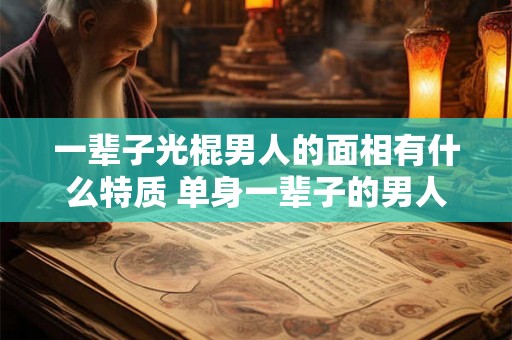 一辈子光棍男人的面相有什么特质 单身一辈子的男人面相