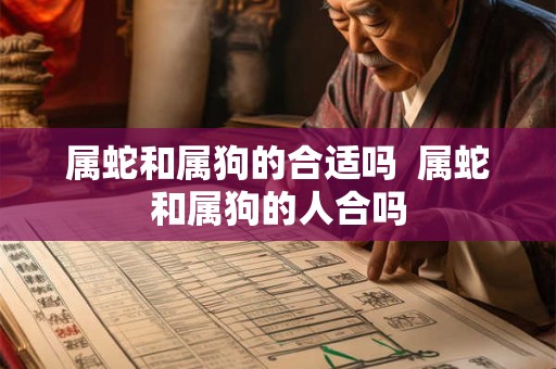 属蛇和属狗的合适吗  属蛇和属狗的人合吗