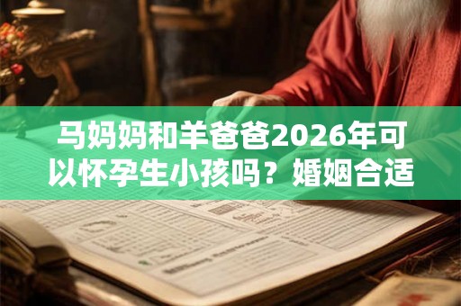 马妈妈和羊爸爸2026年可以怀孕生小孩吗？婚姻合适吗？