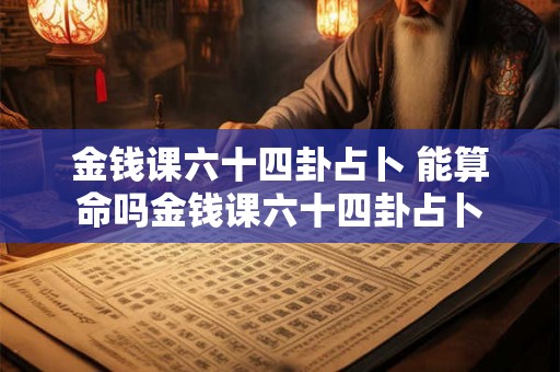 金钱课六十四卦占卜 能算命吗金钱课六十四卦占卜