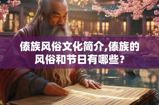 傣族风俗文化简介,傣族的风俗和节日有哪些？