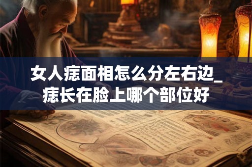 女人痣面相怎么分左右边_痣长在脸上哪个部位好