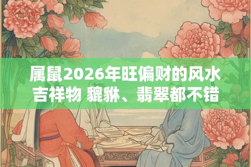 属鼠2026年旺偏财的风水吉祥物 貔貅、翡翠都不错