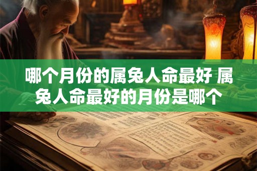 哪个月份的属兔人命最好 属兔人命最好的月份是哪个
