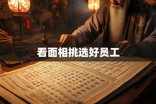 看面相挑选好员工