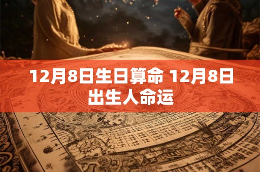 12月8日生日算命 12月8日出生人命运