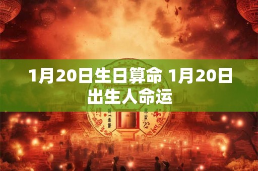 1月20日生日算命 1月20日出生人命运