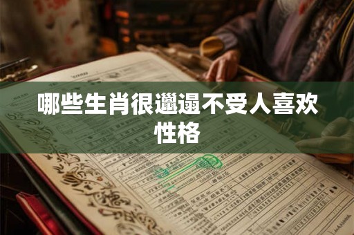 哪些生肖很邋遢不受人喜欢性格