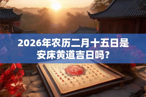 2026年农历二月十五日是安床黄道吉日吗? 2026年农历二月十五日是安床黄道吉日吗?