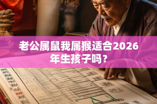 老公属鼠我属猴适合2026年生孩子吗？