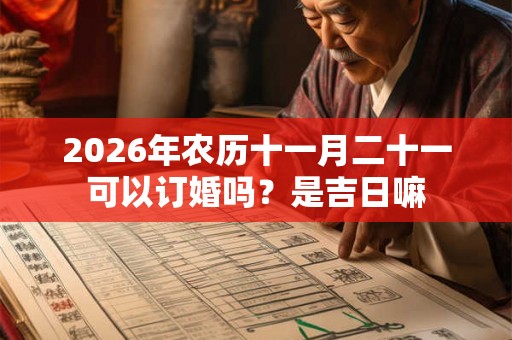 2026年农历十一月二十一可以订婚吗？是吉日嘛