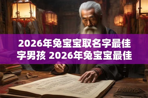 2026年兔宝宝取名字最佳字男孩 2026年兔宝宝最佳男孩名字是什么