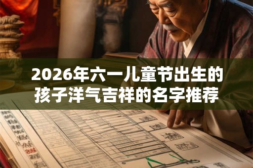 2026年六一儿童节出生的孩子洋气吉祥的名字推荐