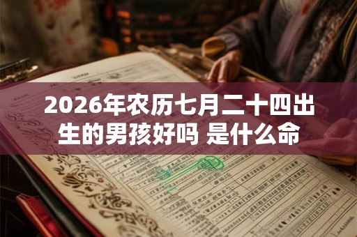 2026年农历七月二十四出生的男孩好吗 是什么命