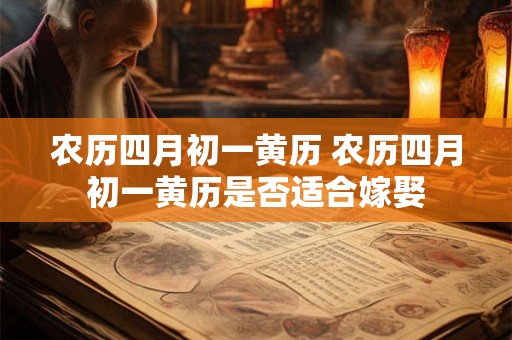 农历四月初一黄历 农历四月初一黄历是否适合嫁娶