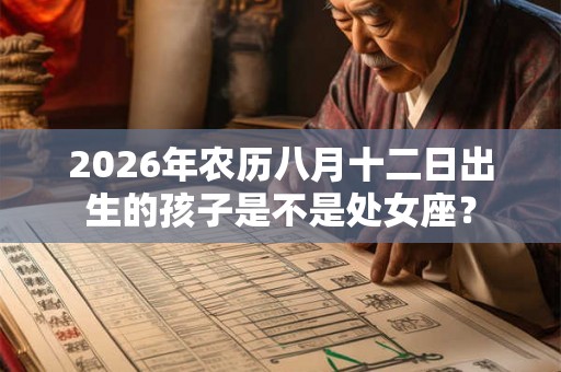 2026年农历八月十二日出生的孩子是不是处女座？