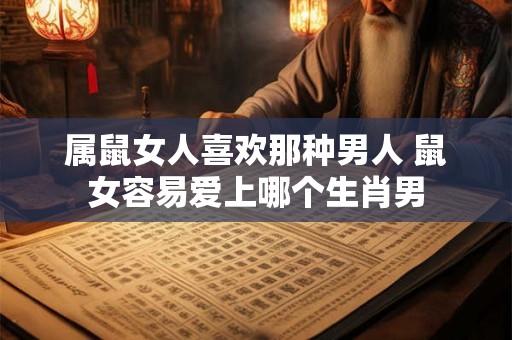 属鼠女人喜欢那种男人 鼠女容易爱上哪个生肖男