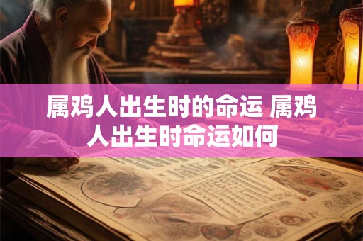 属鸡人出生时的命运 属鸡人出生时命运如何 属鸡人出生时的命运 属鸡人出生时命运如何