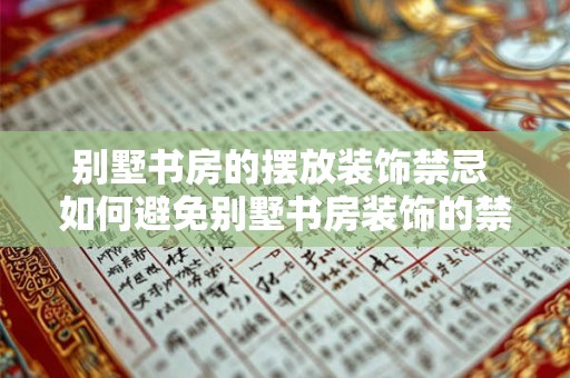 别墅书房的摆放装饰禁忌 如何避免别墅书房装饰的禁忌