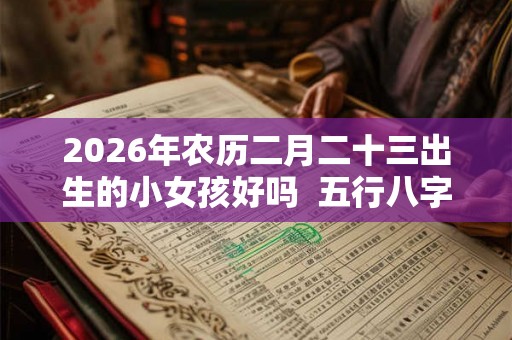 2026年农历二月二十三出生的小女孩好吗  五行八字算命