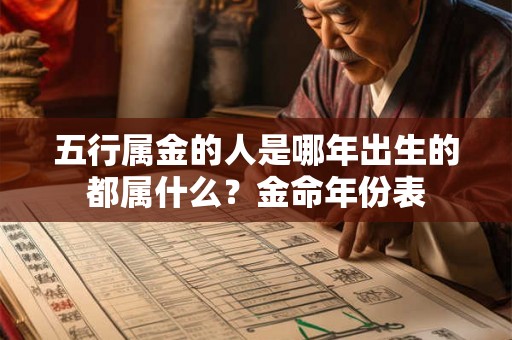 五行属金的人是哪年出生的都属什么？金命年份表