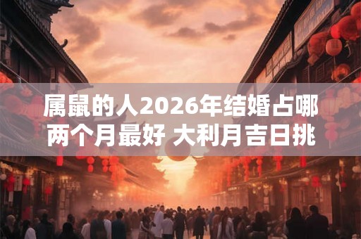 属鼠的人2026年结婚占哪两个月最好 大利月吉日挑选
