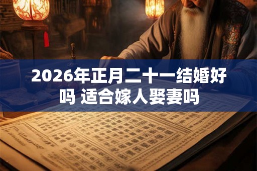 2026年正月二十一结婚好吗 适合嫁人娶妻吗